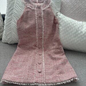 Sleeveless Tweed Dress